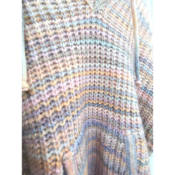 Aerie Comfy Oversized Boho Hooded Knit Indie Artsy Sweater Soft Girl MEDIUM - Picture 5 of 6